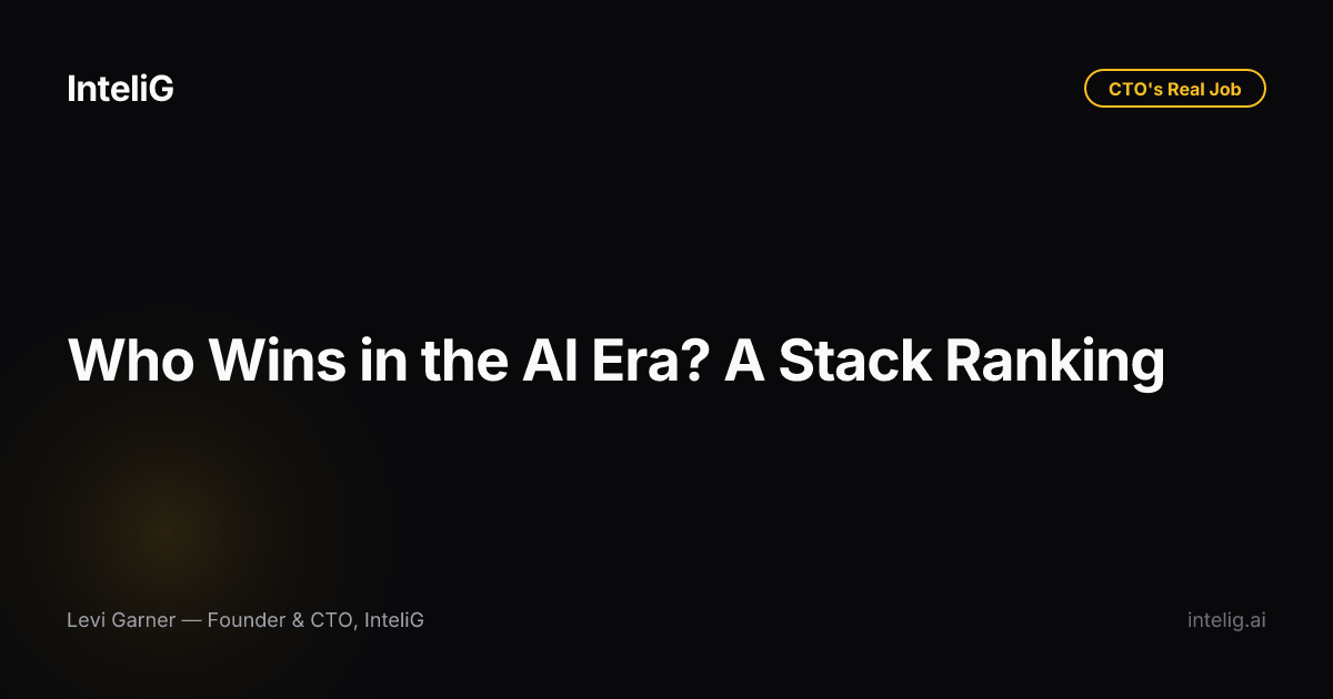 Who Wins in the AI Era? A Stack Ranking