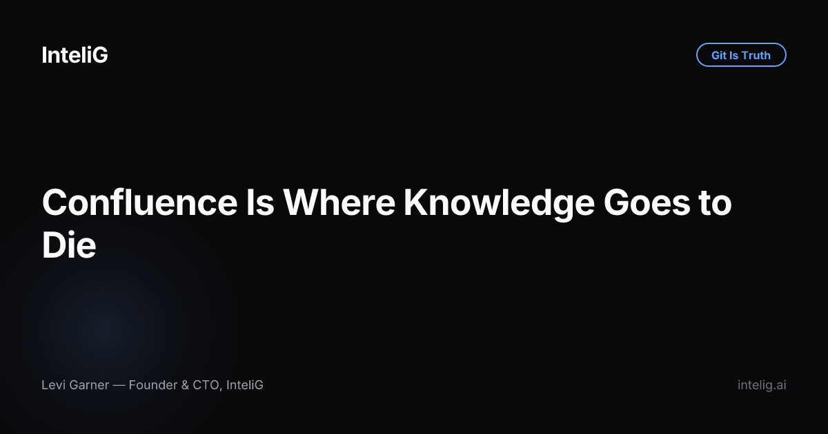 Confluence Is Where Knowledge Goes to Die